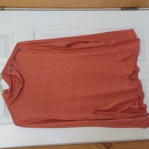 Women's XL ST Johns Bay Long Sleeve light orange/ reddish top